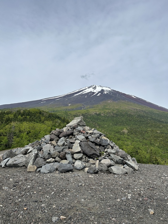 小富士から望む富士山