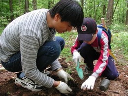 5月28日 小径づくりとどんぐり植え