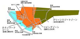 土地利用のゾーンニング図