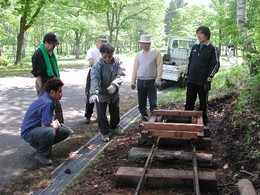 Ｈ18．6．7 トロッコを復元する